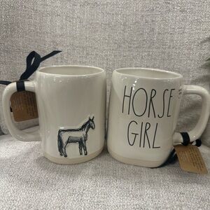 1 brand new Rae Dunn Cream Horse Girl Mug